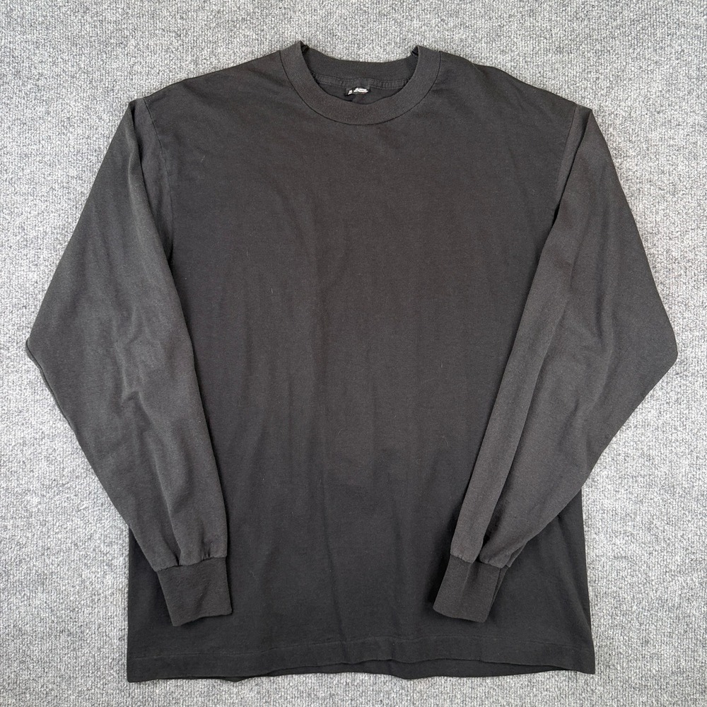 Vintage Screen Stars T Shirt Mens XL Faded Black Blank Single Stitch Made in USA